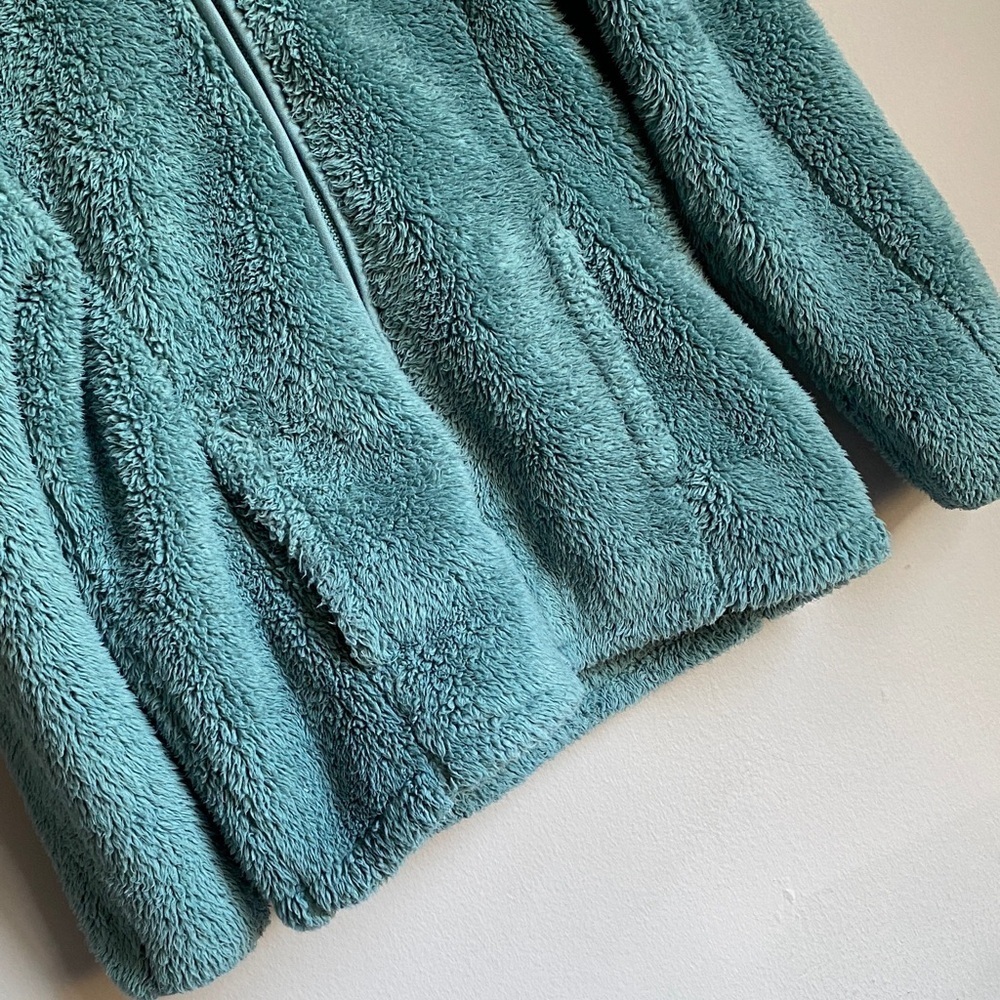 Reebok girls Teal Fleece Zip-Up Hoodie - Picture 3 of 10